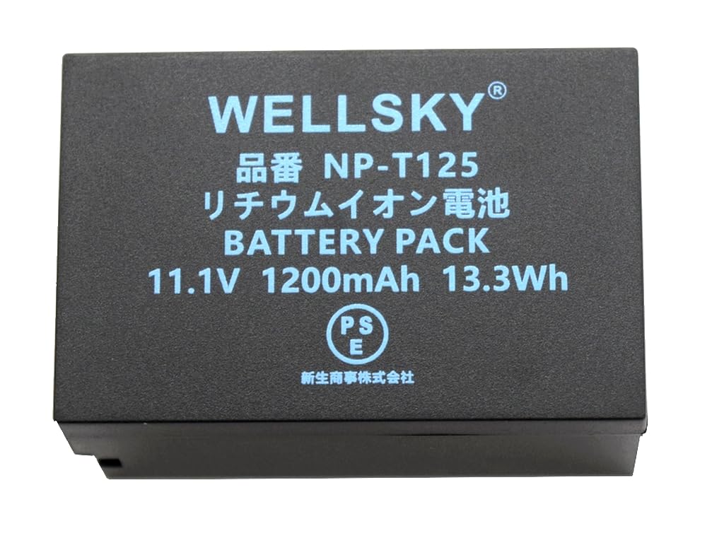 Amazon | WELLSKY NP-T125 互換バッテリー [ 純正充電器で充電可能 残